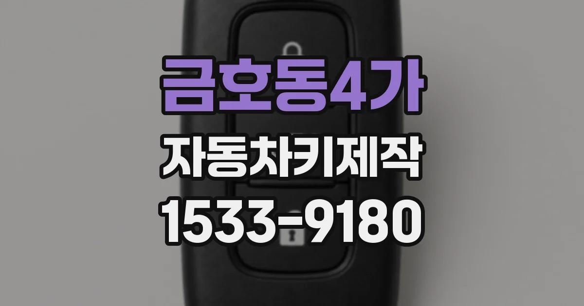금호동4가 자동차키제작