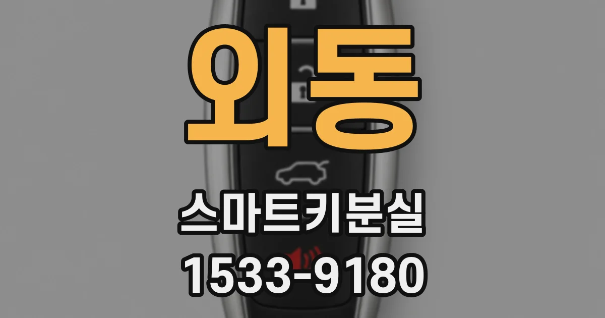 외동 스마트키분실