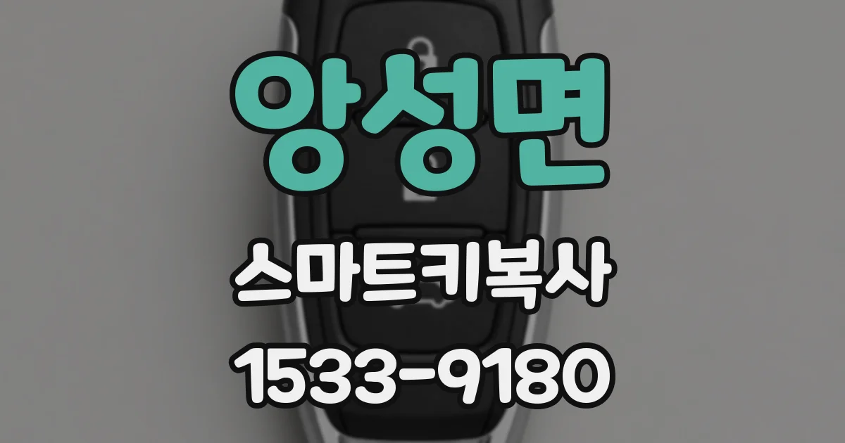 앙성면 스마트키복사
