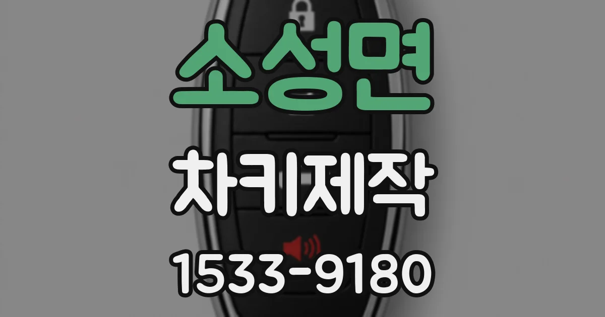 소성면 차키제작