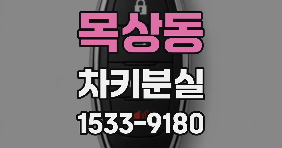 목상동 차키분실