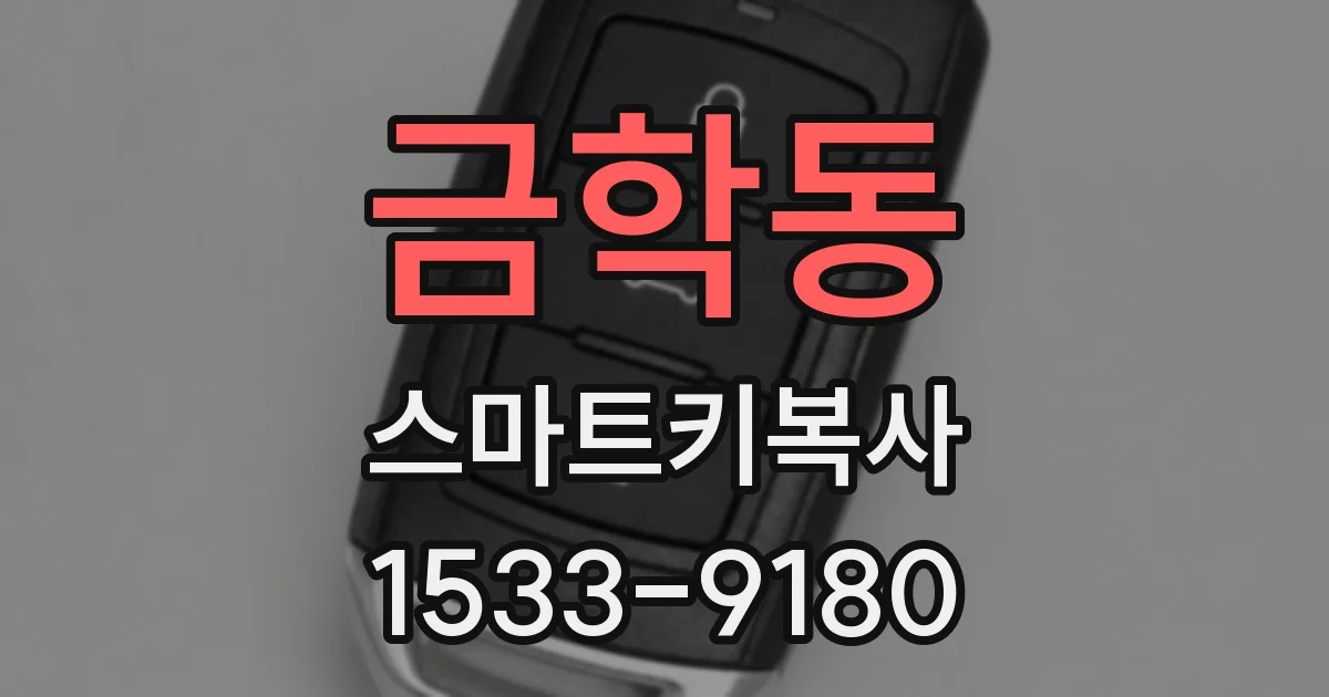 금학동 스마트키복사