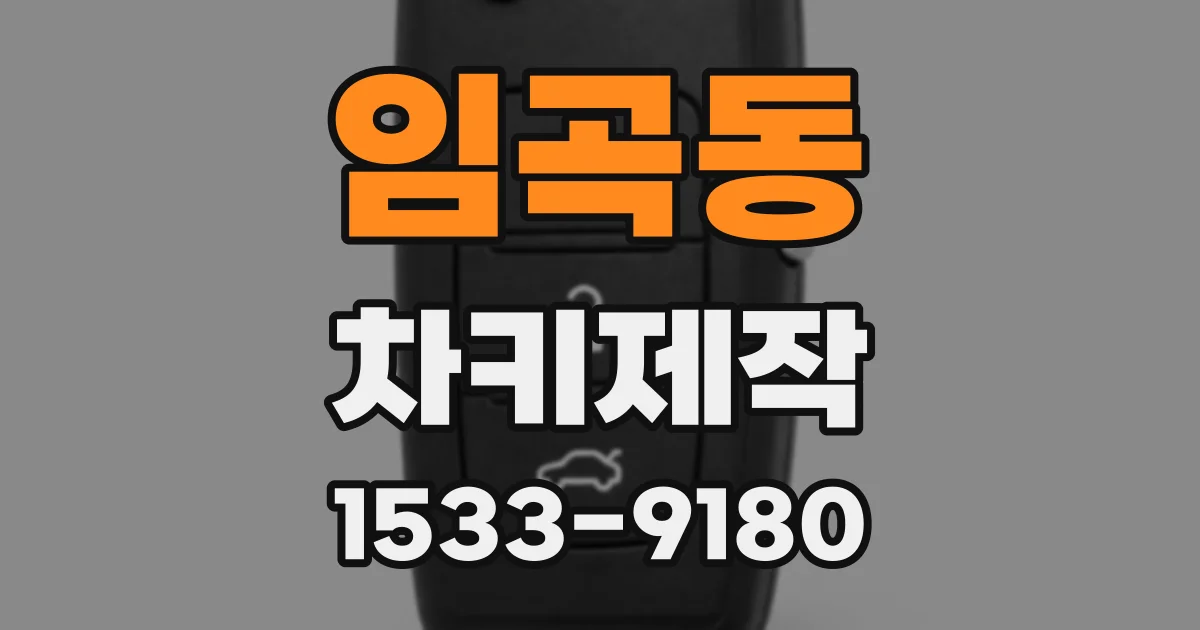 임곡동 차키제작
