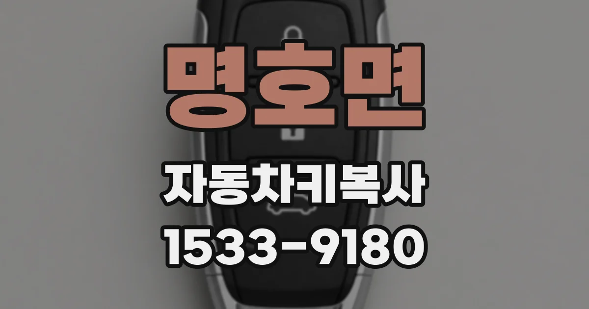 명호면 자동차키복사