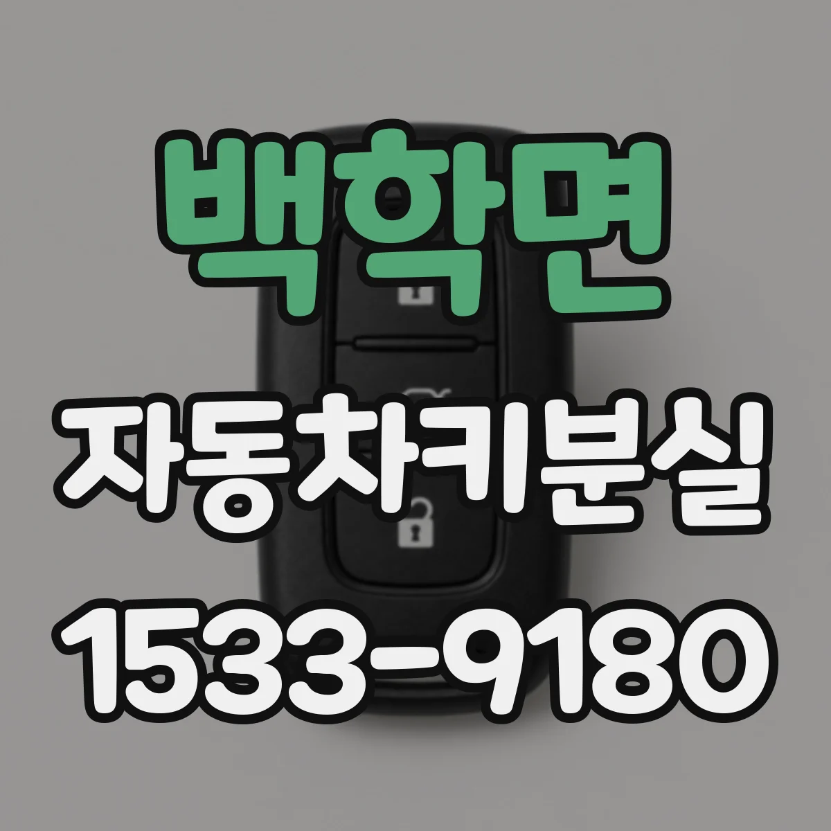 백학면 자동차키분실