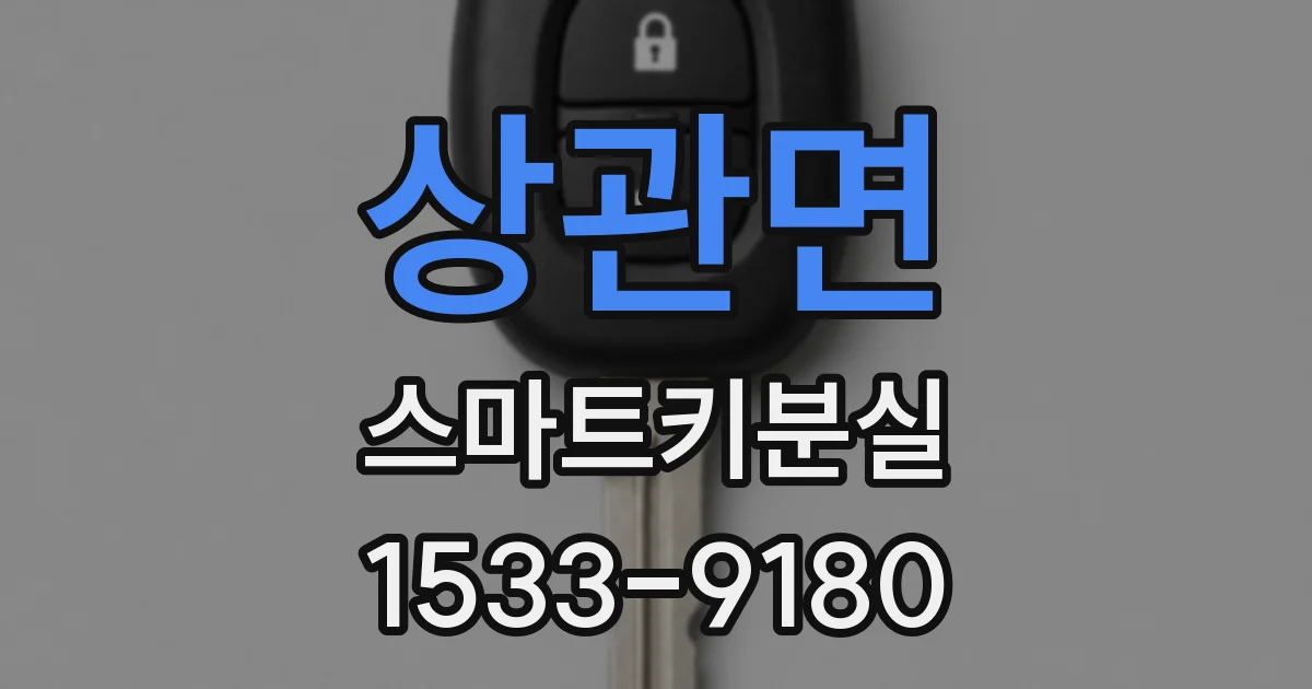상관면 스마트키분실