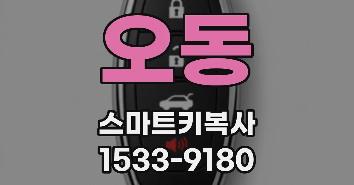 오동 스마트키복사