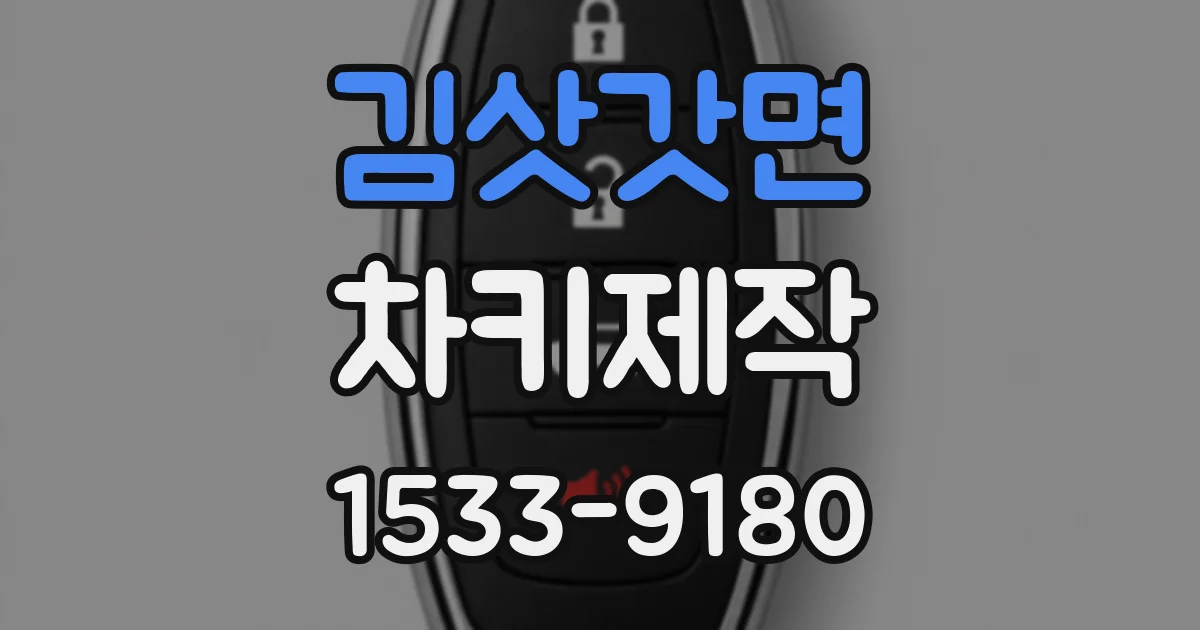 김삿갓면 차키제작