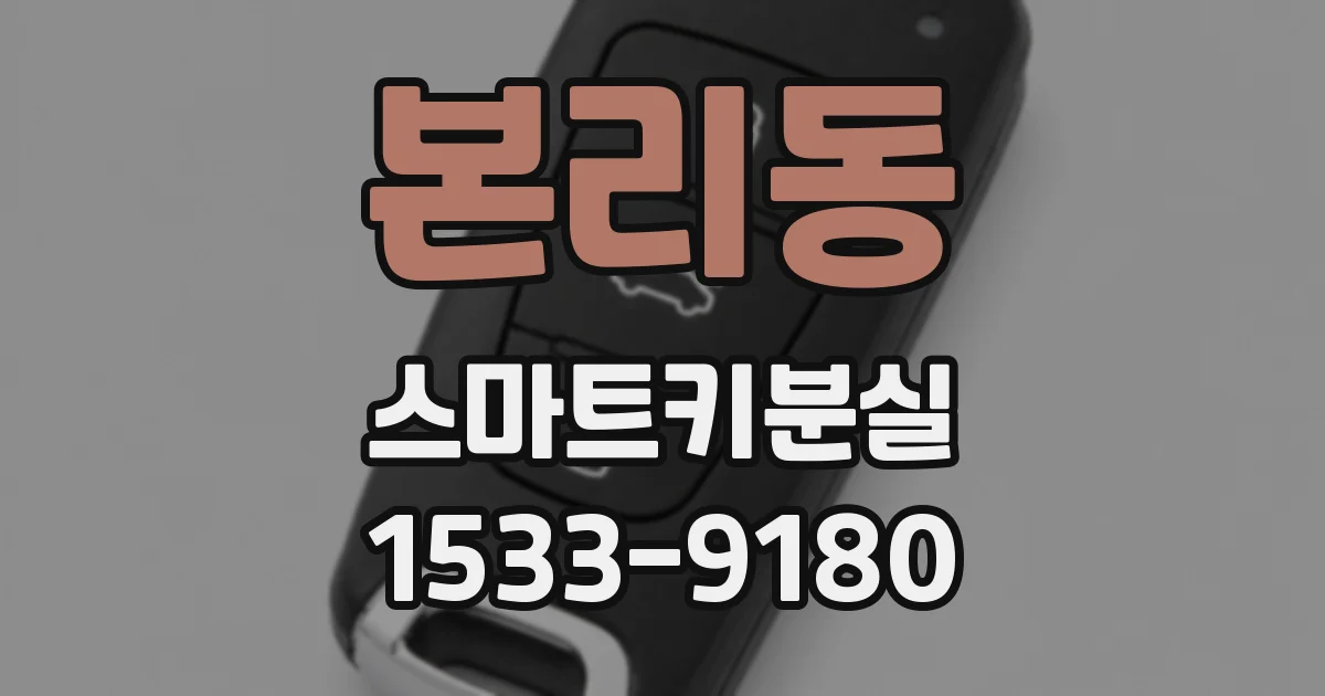 본리동 스마트키분실