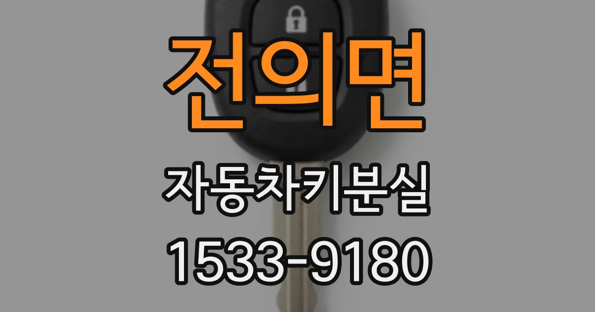 전의면 자동차키분실