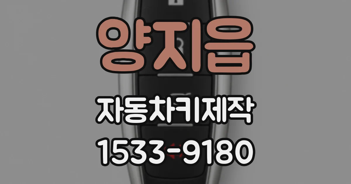 양지읍 자동차키제작