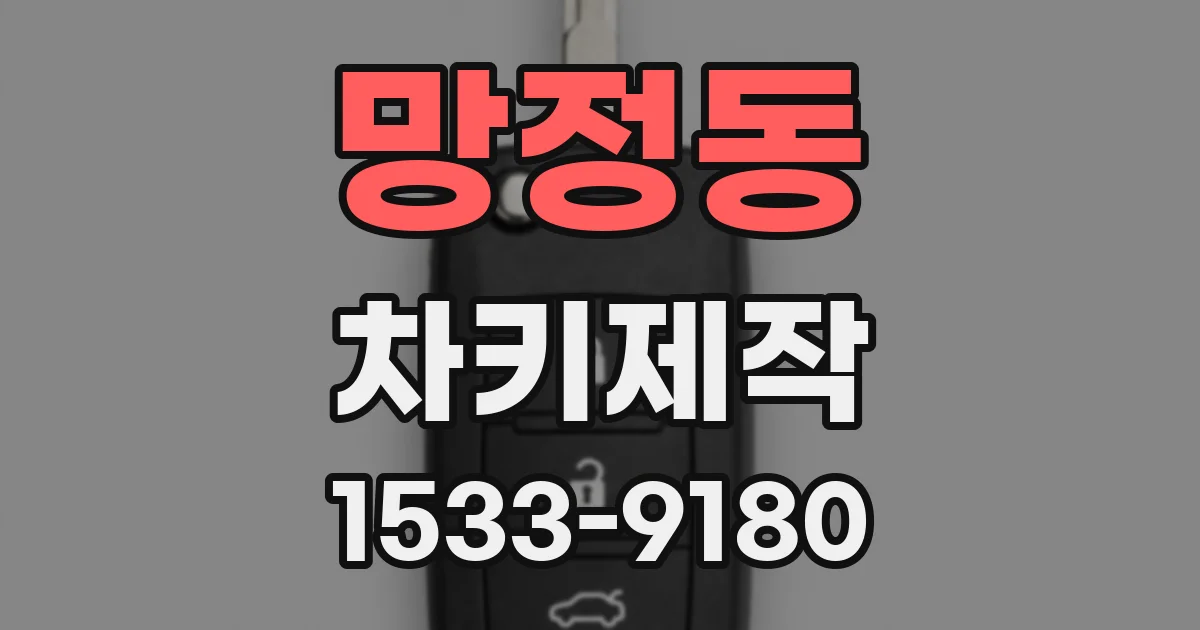 망정동 차키제작