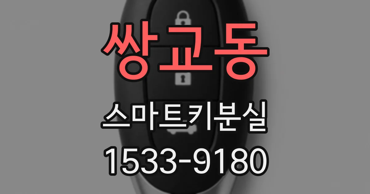 쌍교동 스마트키분실