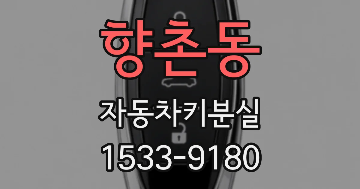 향촌동 자동차키분실