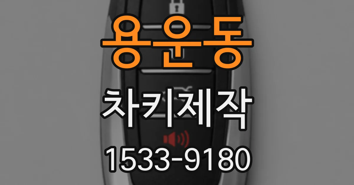 용운동 차키제작