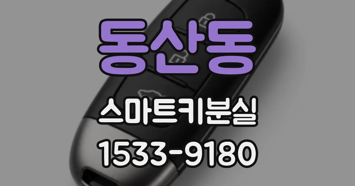 동산동 스마트키분실