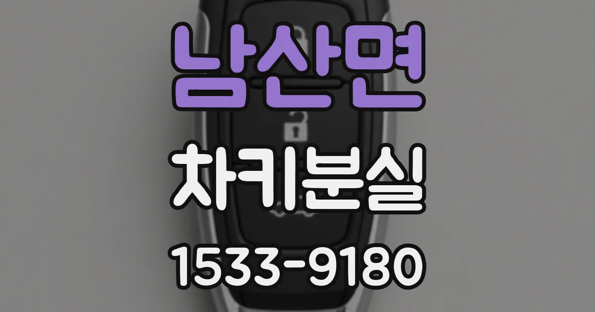 남산면 차키분실
