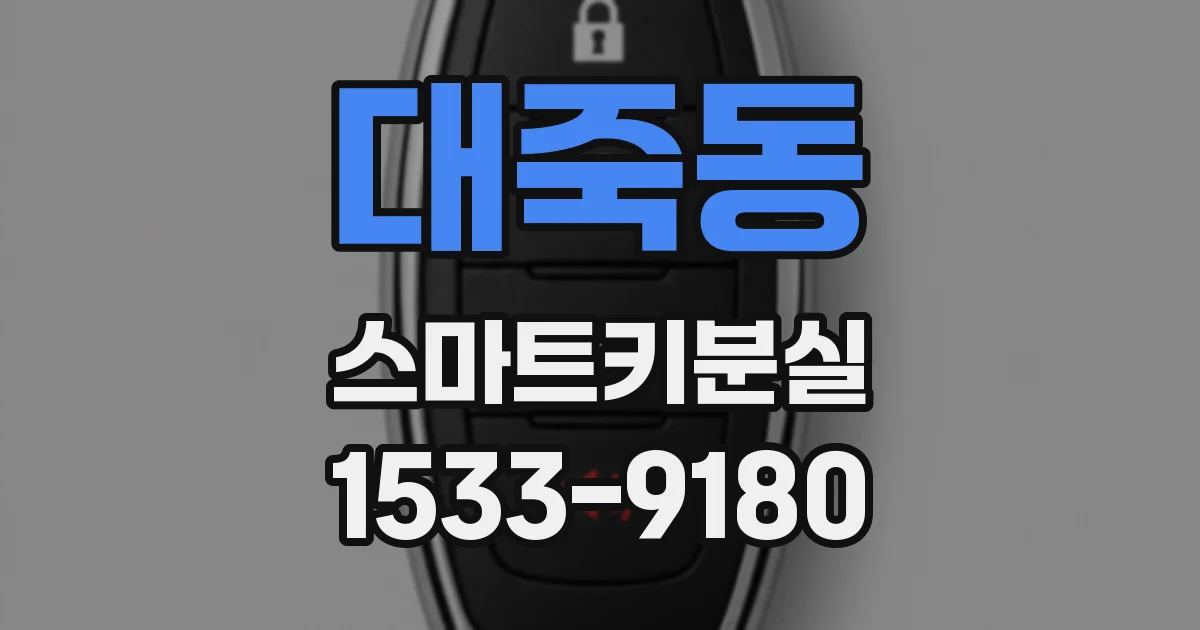 대죽동 스마트키분실