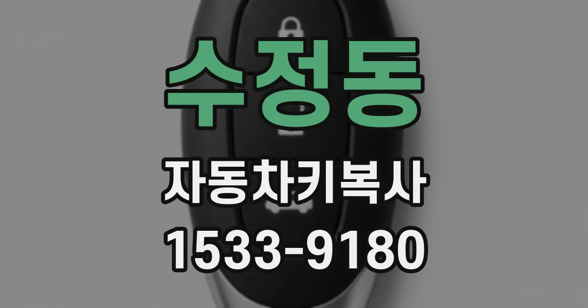 수정동 자동차키복사