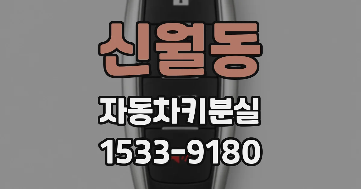 신월동 자동차키분실