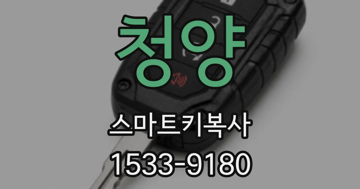 청양 스마트키복사