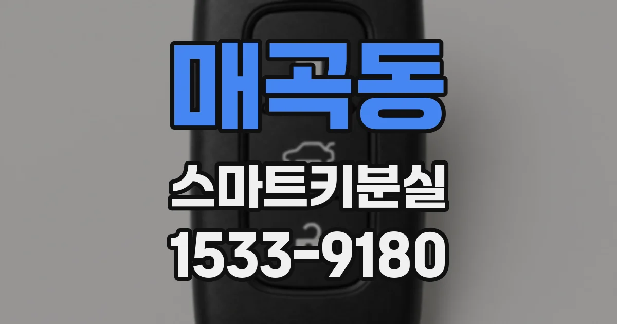 매곡동 스마트키분실