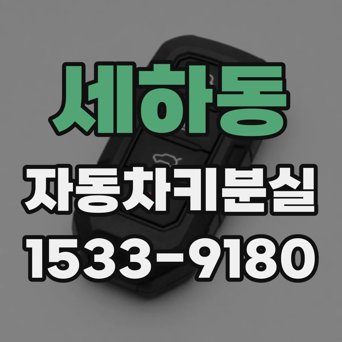 세하동 자동차키분실