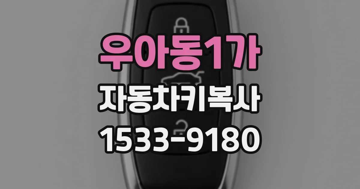 우아동1가 자동차키복사