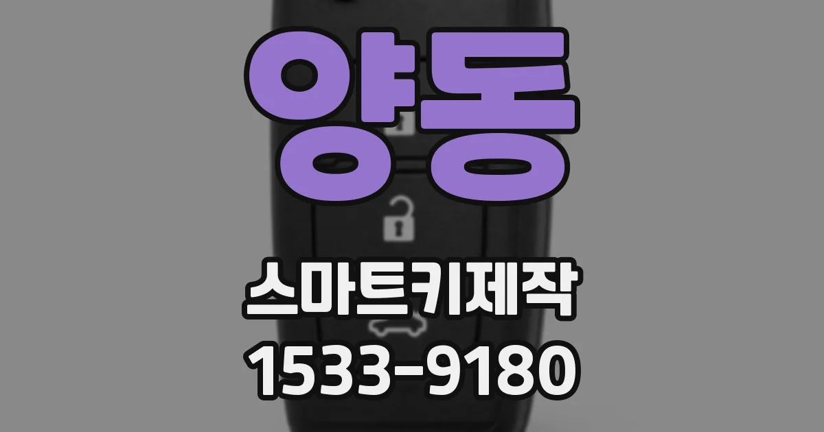 양동 스마트키제작