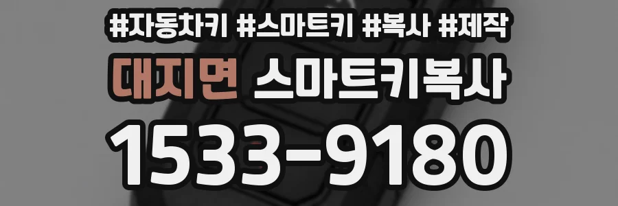 대지면 스마트키복사