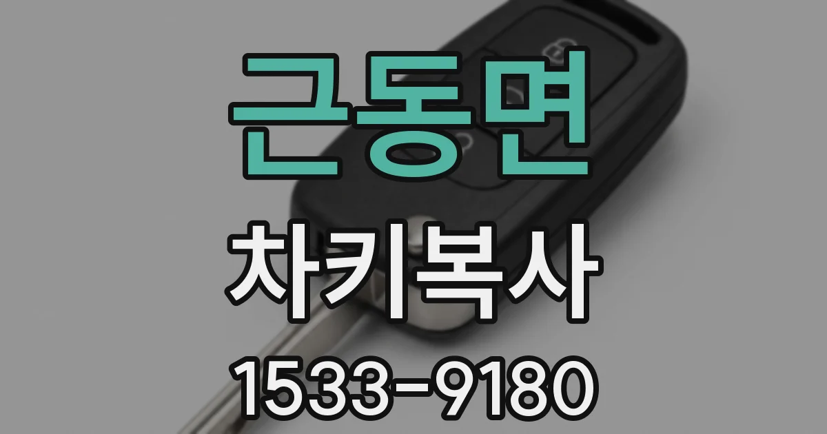 근동면 차키복사