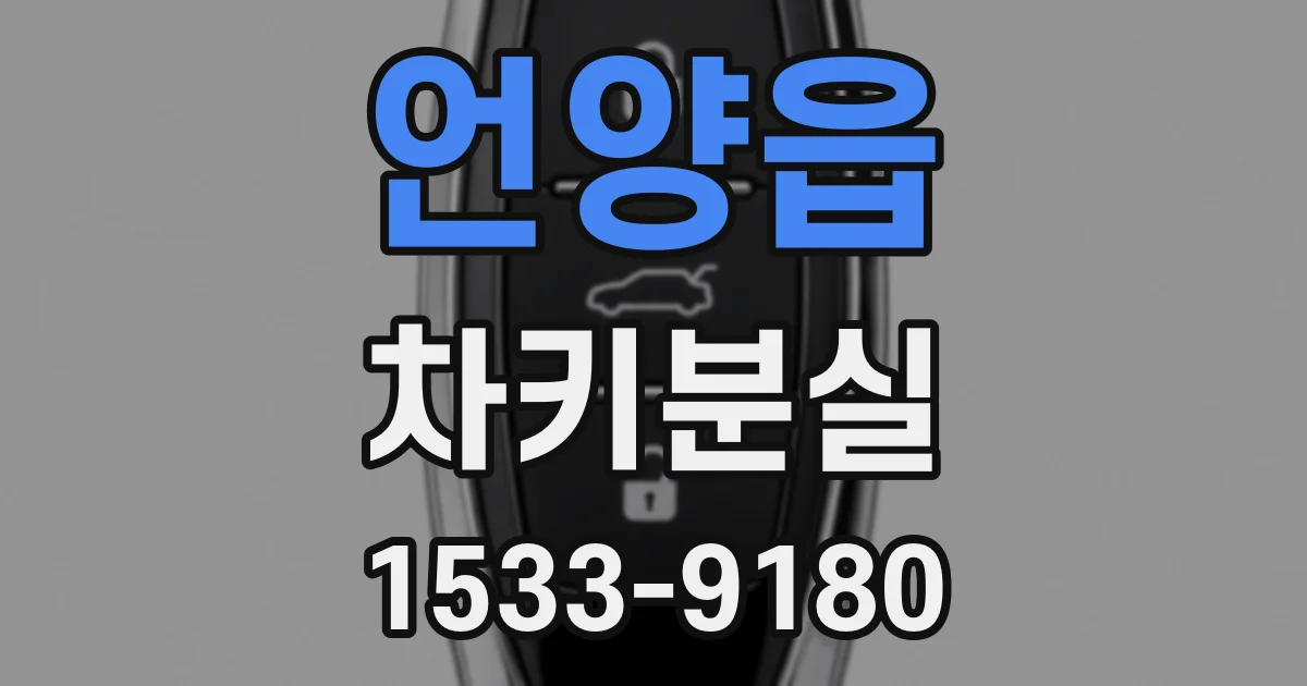 언양읍 차키분실