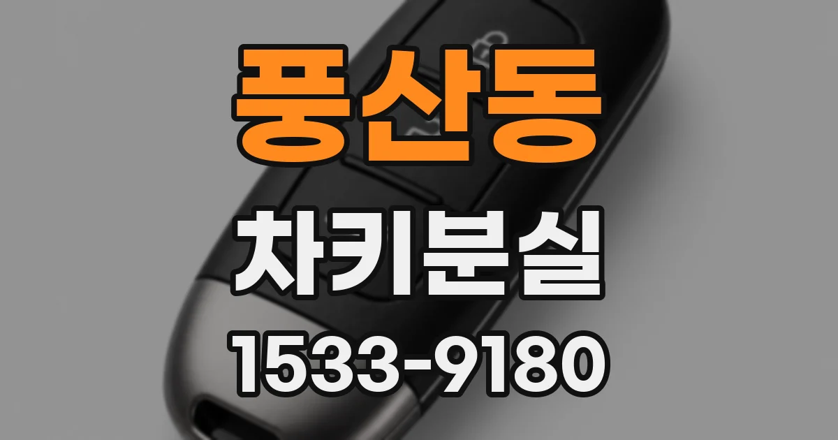 풍산동 차키분실