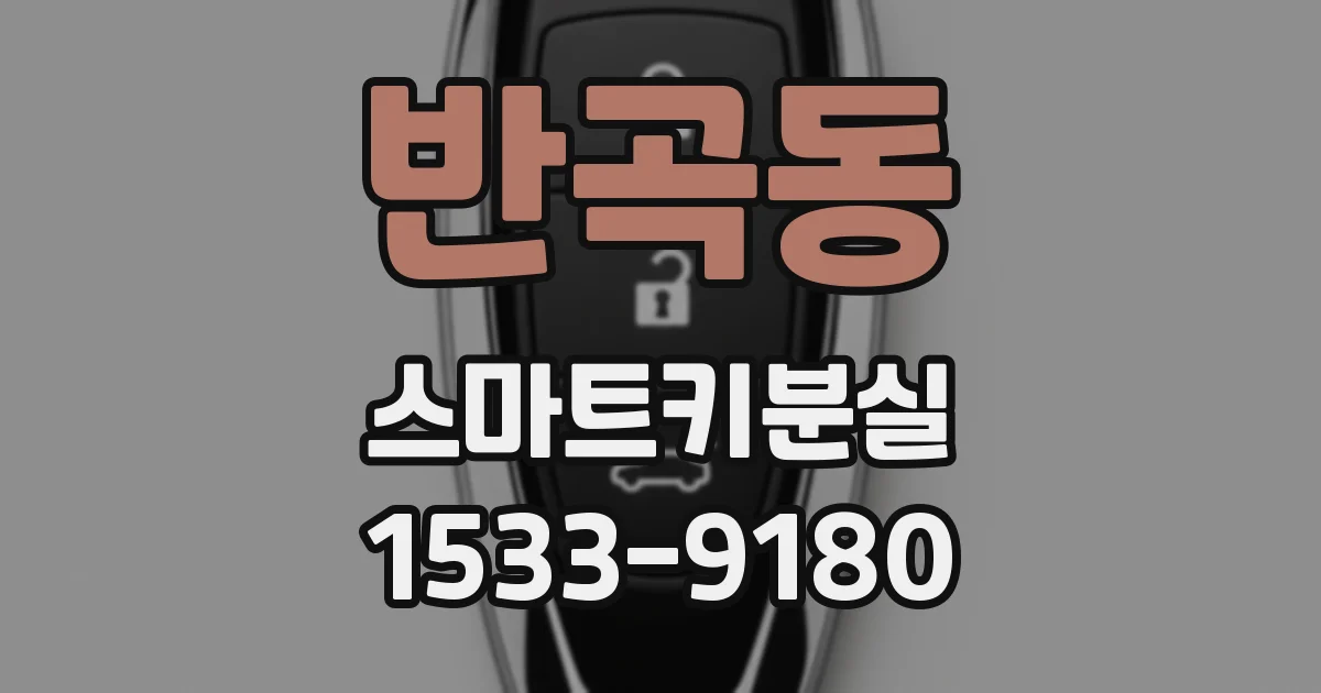 반곡동 스마트키분실