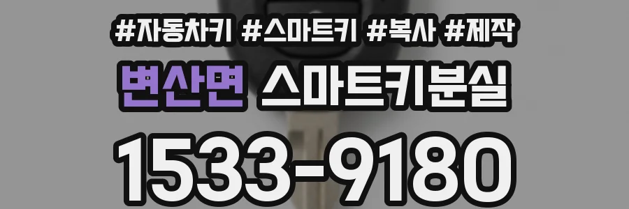 변산면 스마트키분실