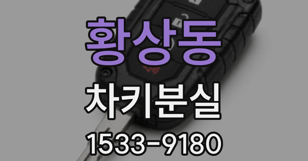황상동 차키분실
