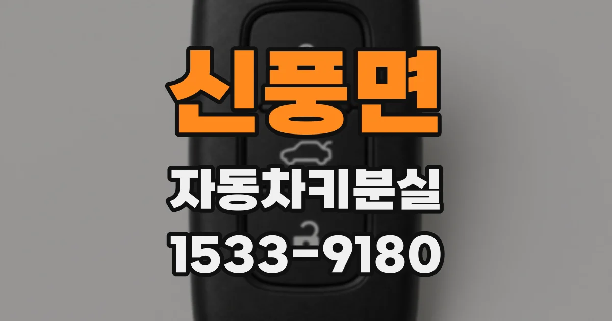 신풍면 자동차키분실