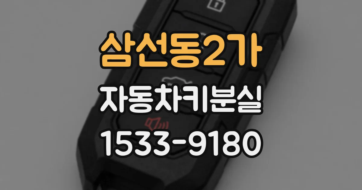 삼선동2가 자동차키분실