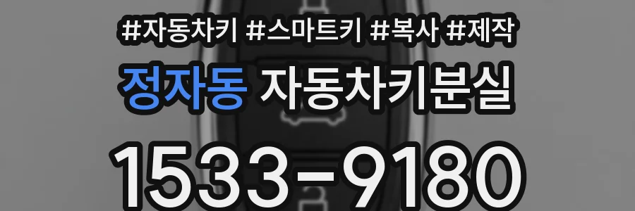 정자동 자동차키분실