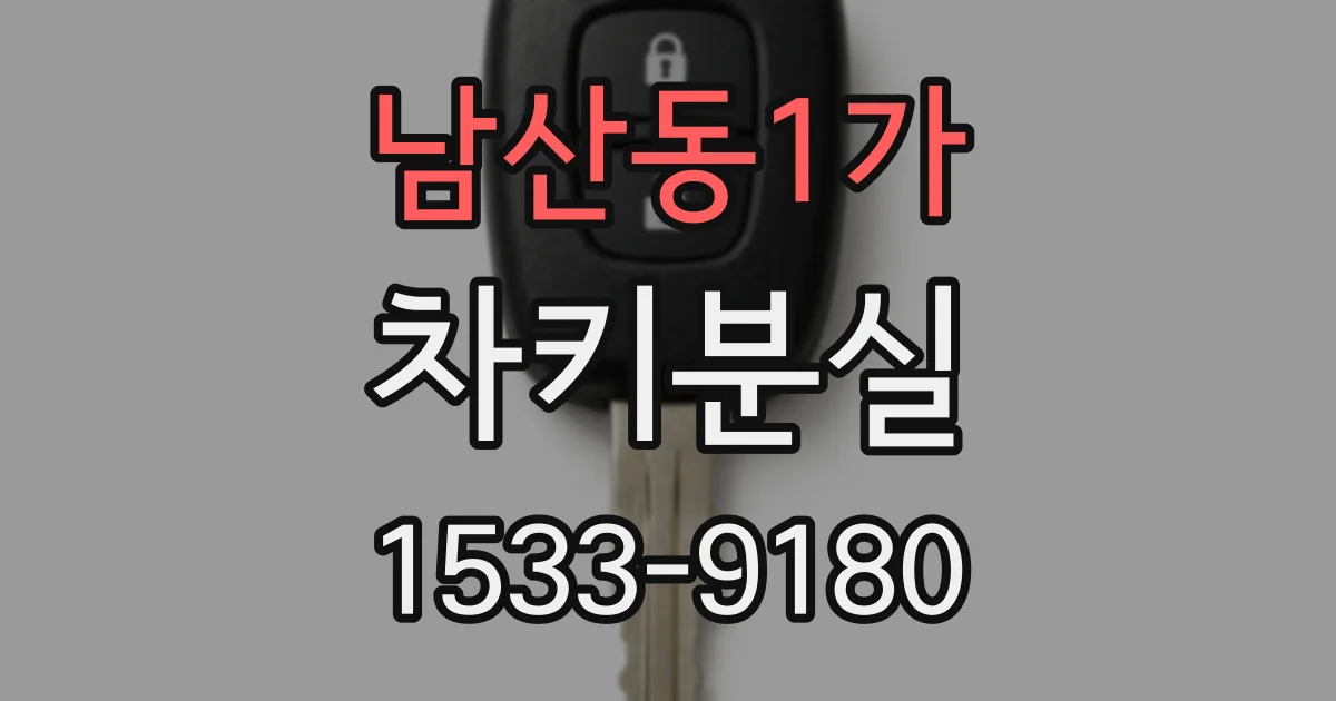 남산동1가 차키분실