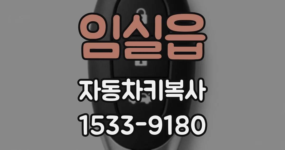 임실읍 자동차키복사