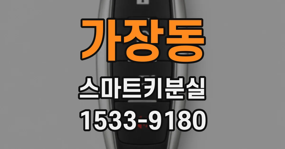 가장동 스마트키분실