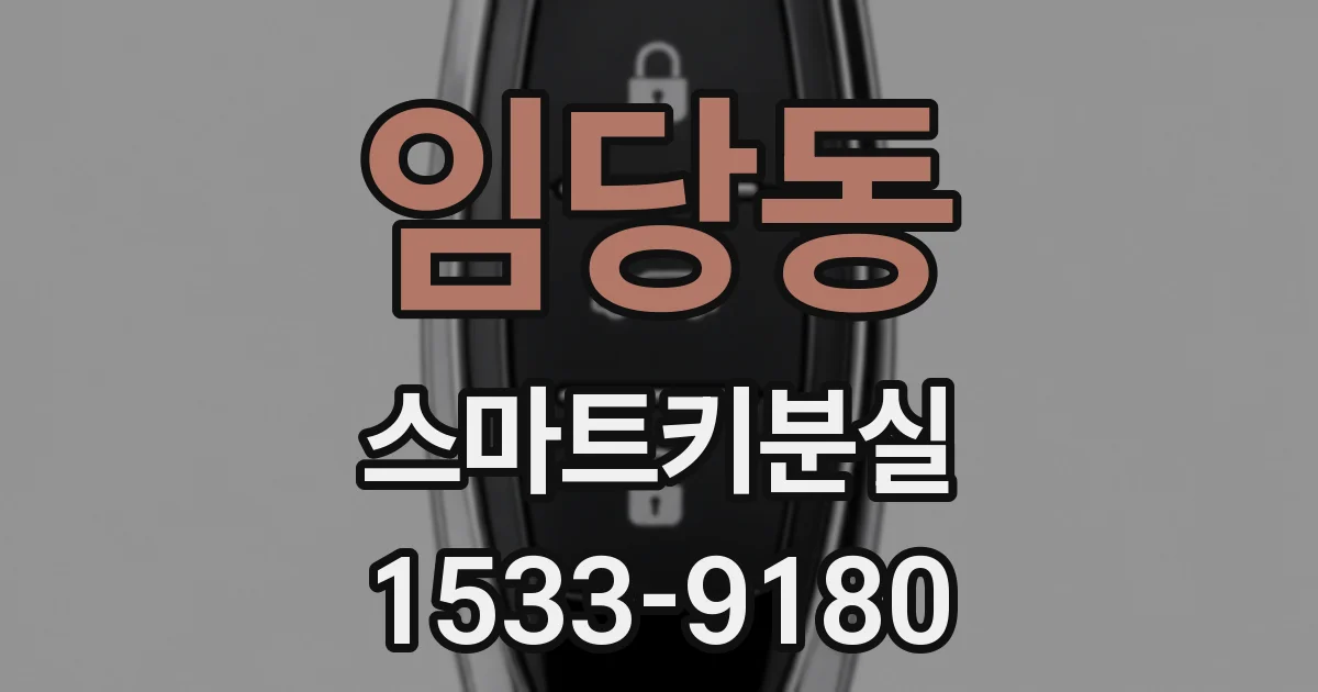 임당동 스마트키분실