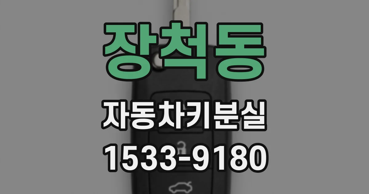 장척동 자동차키분실