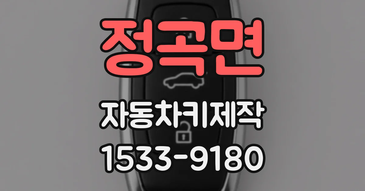 정곡면 자동차키제작