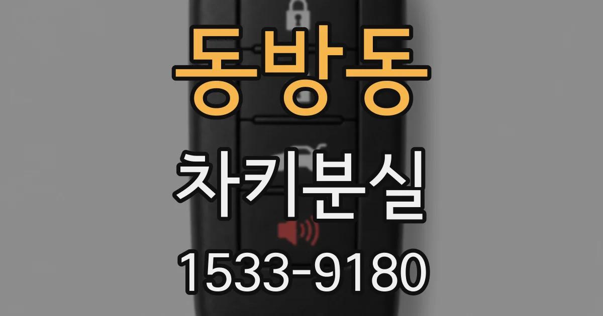 동방동 차키분실