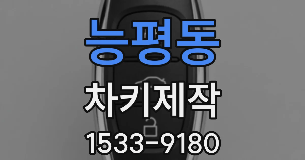 능평동 차키제작