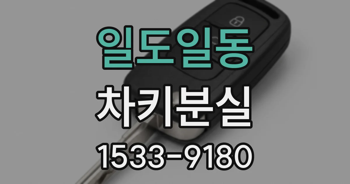 일도일동 차키분실