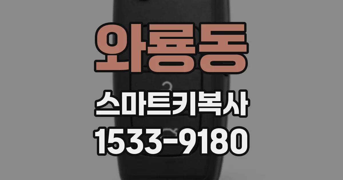 와룡동 스마트키복사