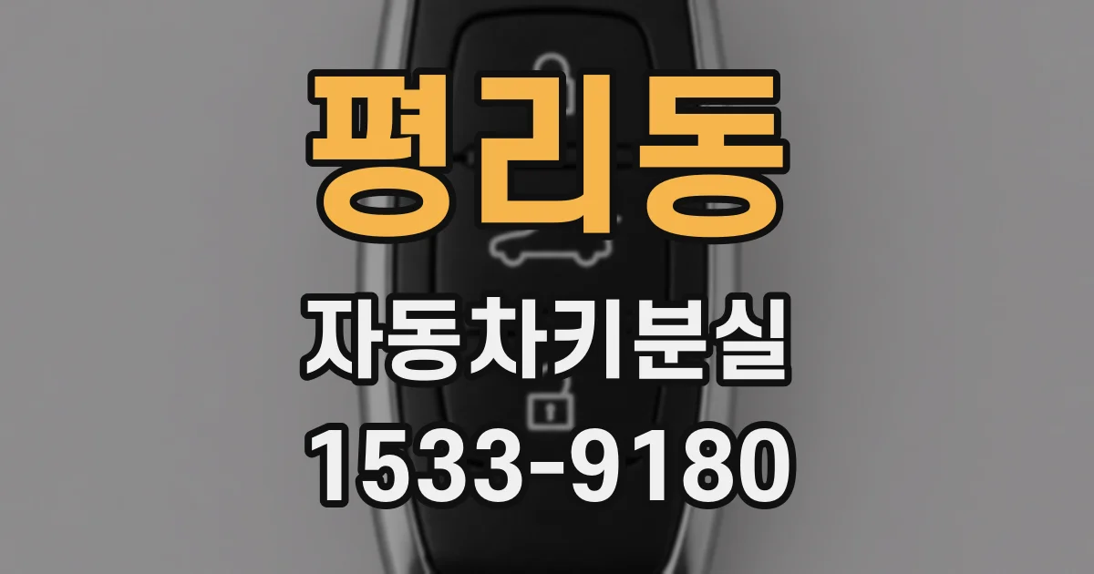 평리동 자동차키분실